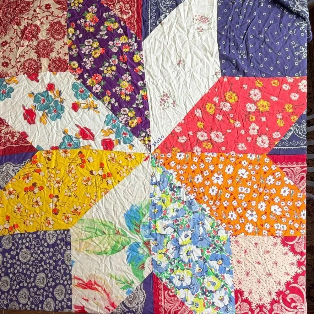 Polo Ralph Lauren Patchwork Bandana Scarf Square